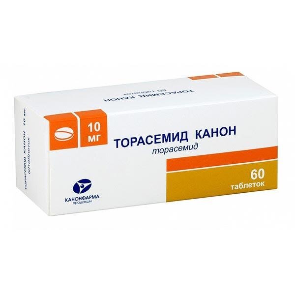 Торасемид Канон таблетки 10мг 60шт —  в интернет-аптеке  .