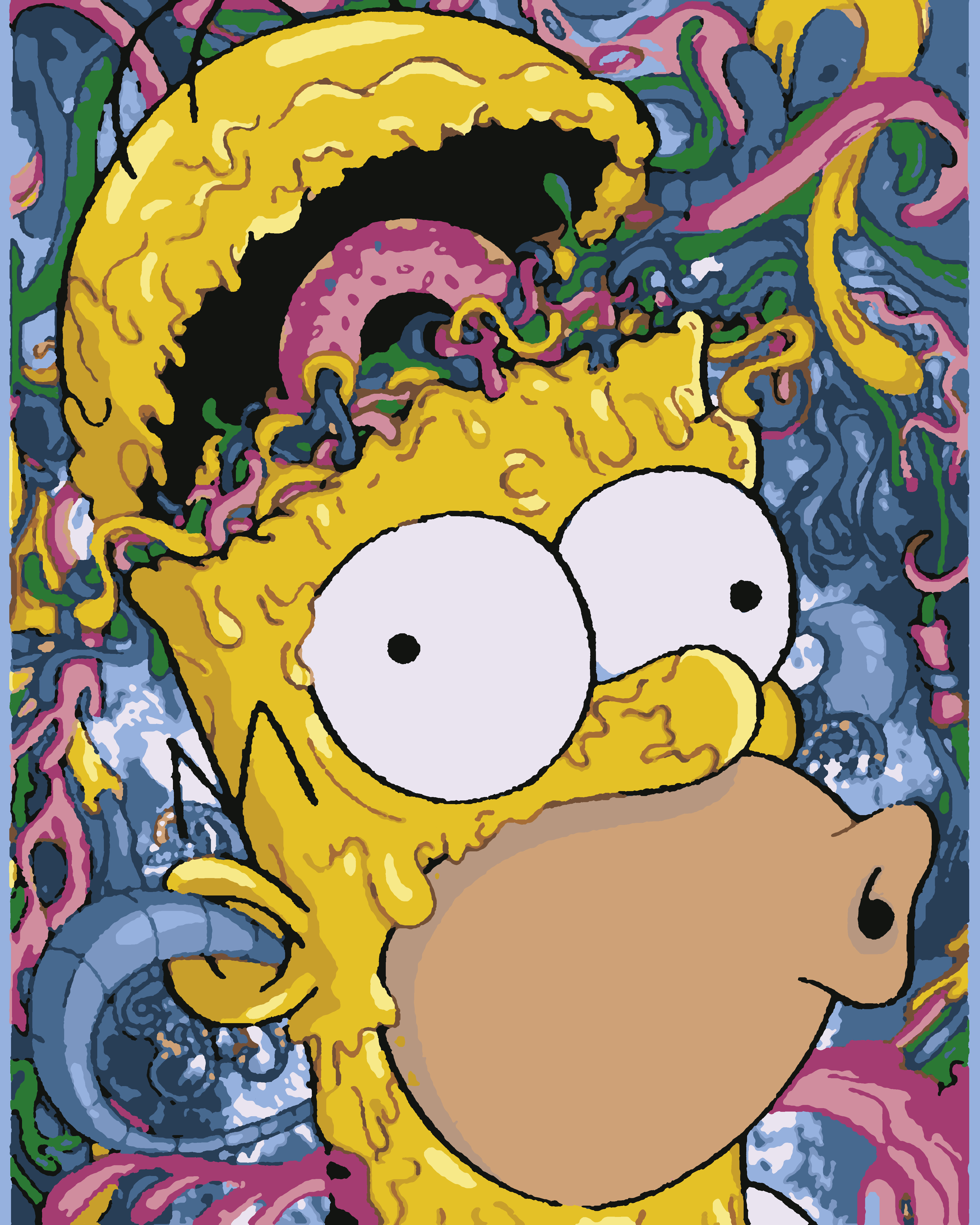 Барт симпсон психоделика