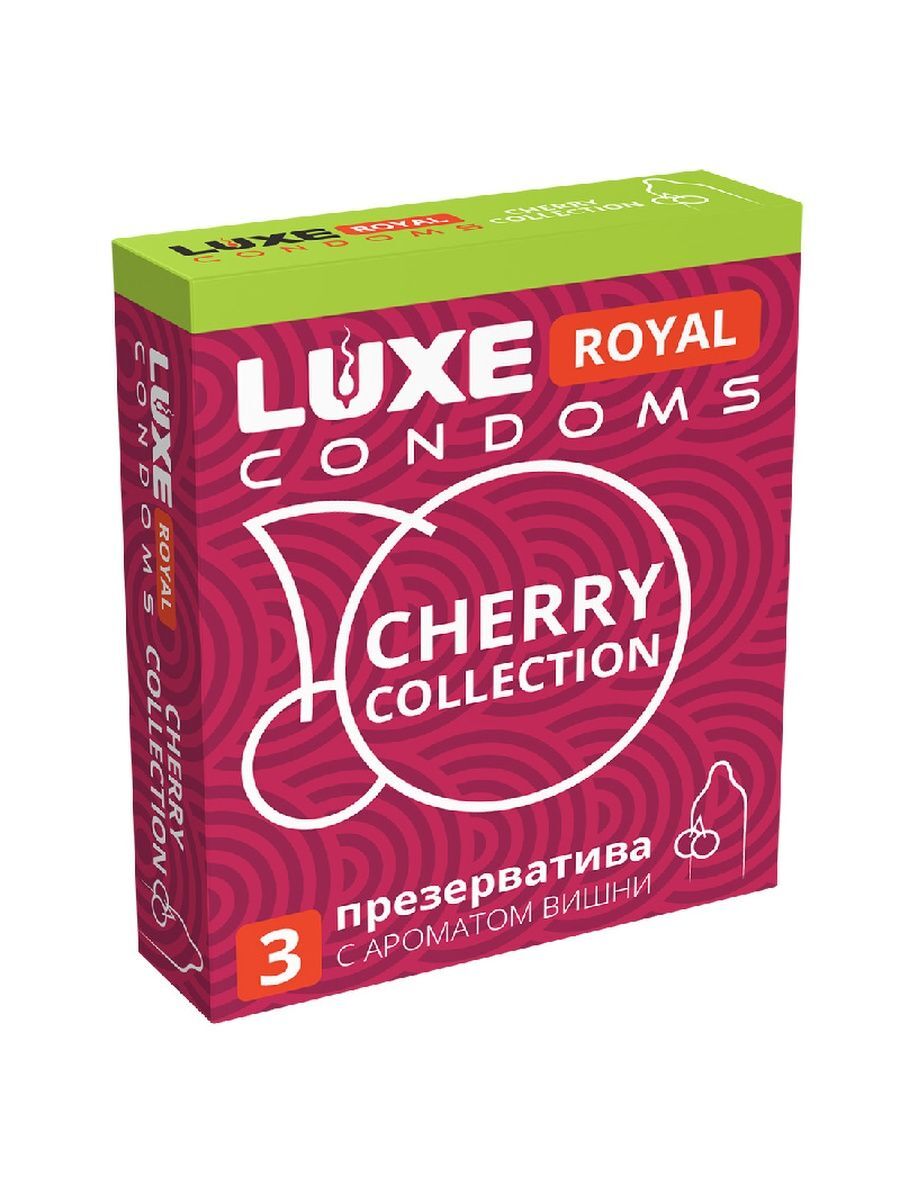 ПрезервативысароматомвишниLUXEROYALCHERRYCOLLECTION