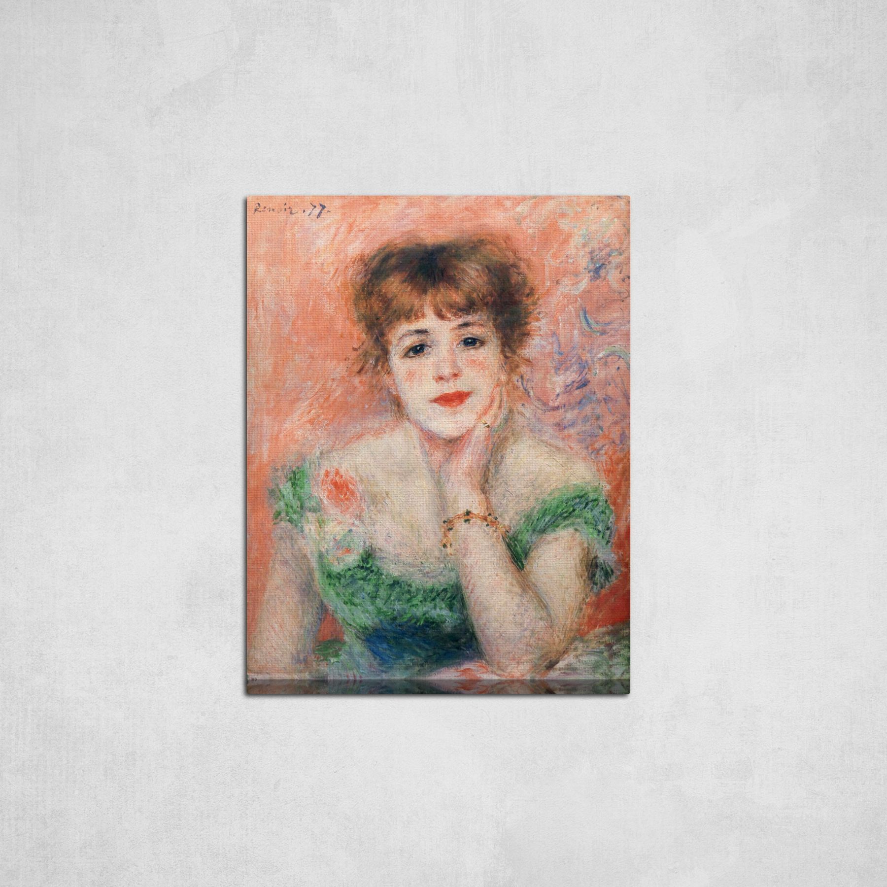Пьер Огюст Ренуар портрет актрисы Жанны Самари 1877