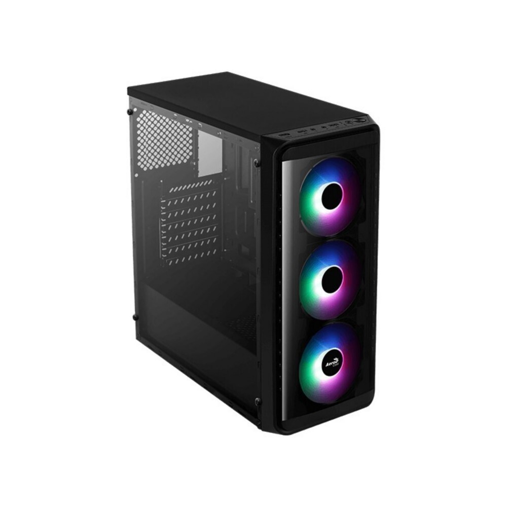 КорпусMidiTowerAEROCOOLSI-5200FROSTblack(ATX,безБП,FRGB,2xUSB2.0+USB3.2)(4718009159303)