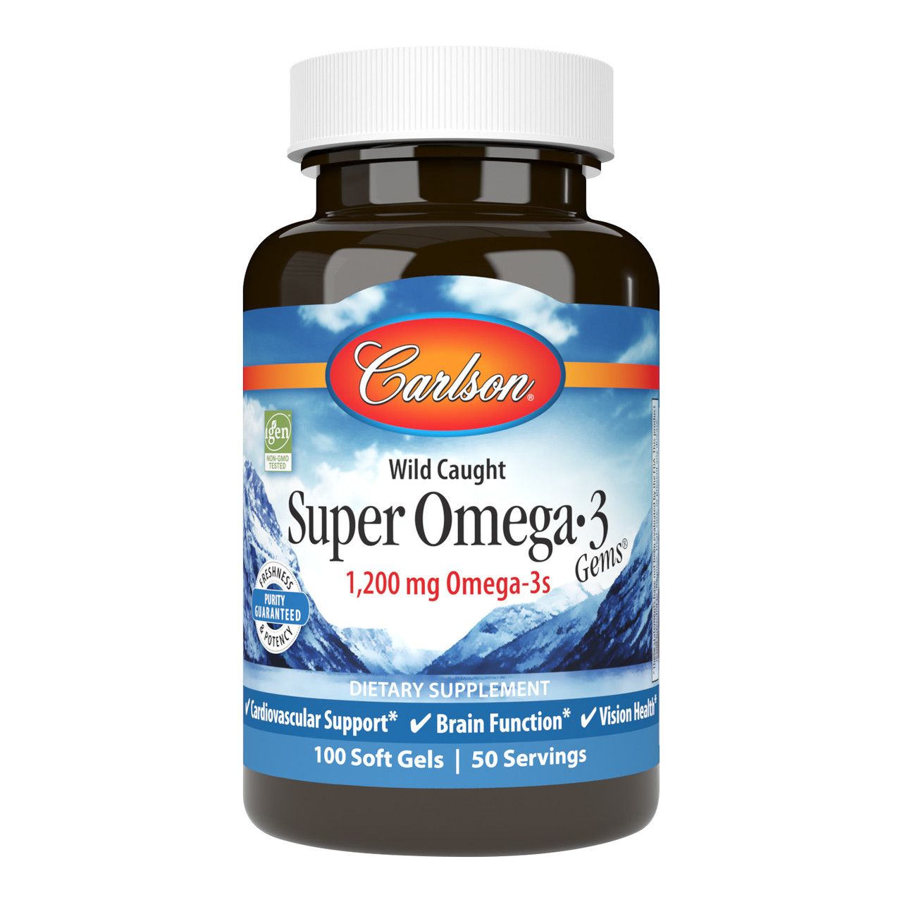 CarlsonLabsWildCaughtSuperOmega-3Gems1200mg(СуперОмега3вкапсулах)-100капс.