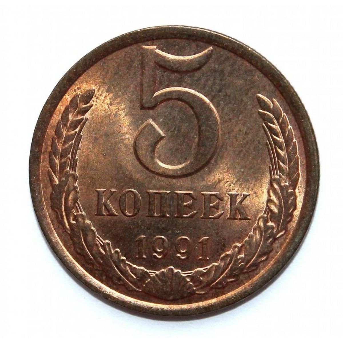 5 копеек 1991 л. 5 Копеек 1991. 5 Копеек 1991 СССР.