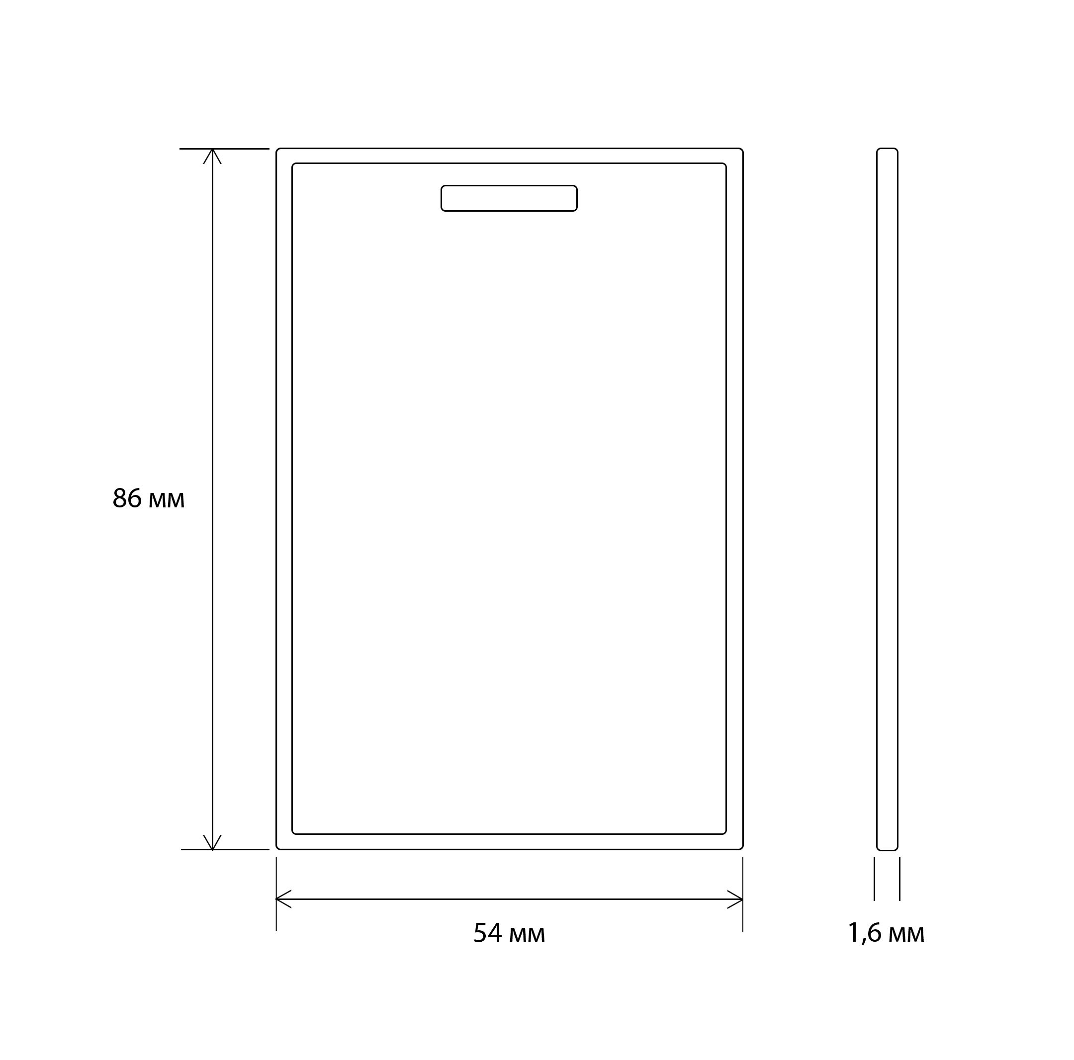 Смарт карта clamshell mifare slinex