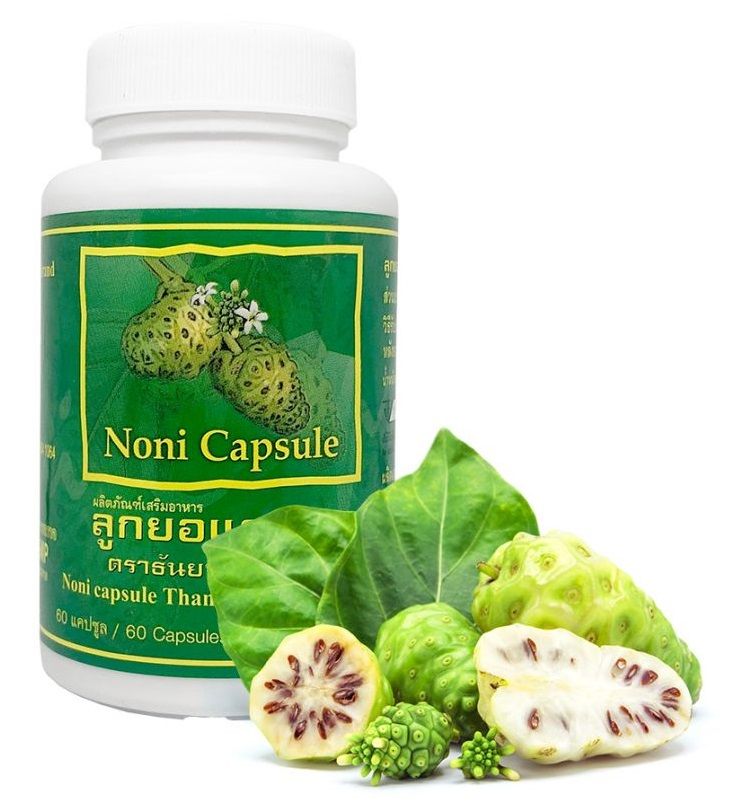 Thanyaporn Herbs Brand Капсулы Нони (Noni) общеукрепляющий, иммуномодулирующий, мультивитаминный комплекс, 60 капсул/Тайланд