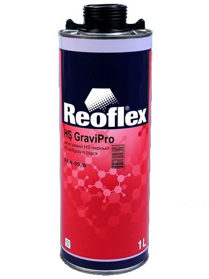 Антикоррозийный состав REOFLEX HS GraviPro черный антигравий, евробаллон 1 л., RX N-09