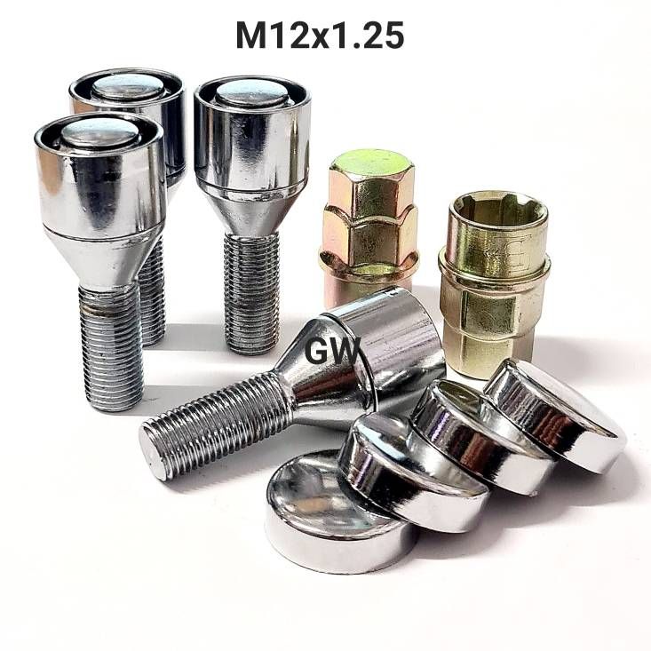 Секретки для колес болты М12х1.25 L28 мм