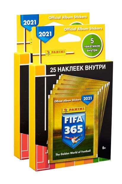 Panini / 2 блистера наклеек Panini FIFA 365 2021 / 50 наклеек