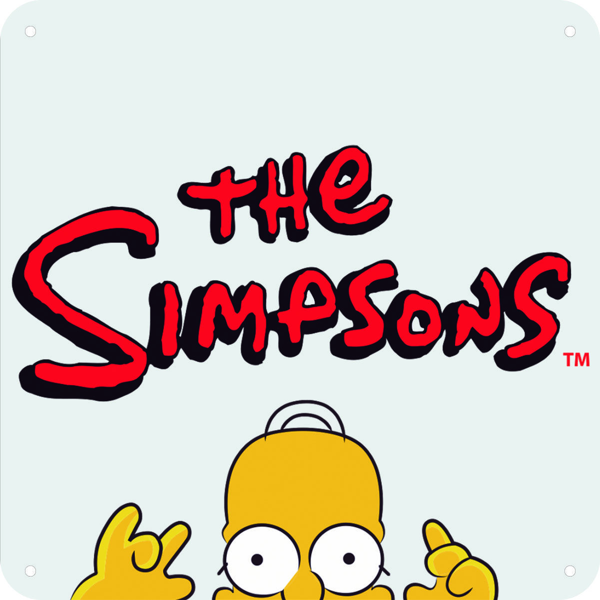 ✅ Табличка металлическая интерьерная "Homer Simpson" Гомер Симпсо...
