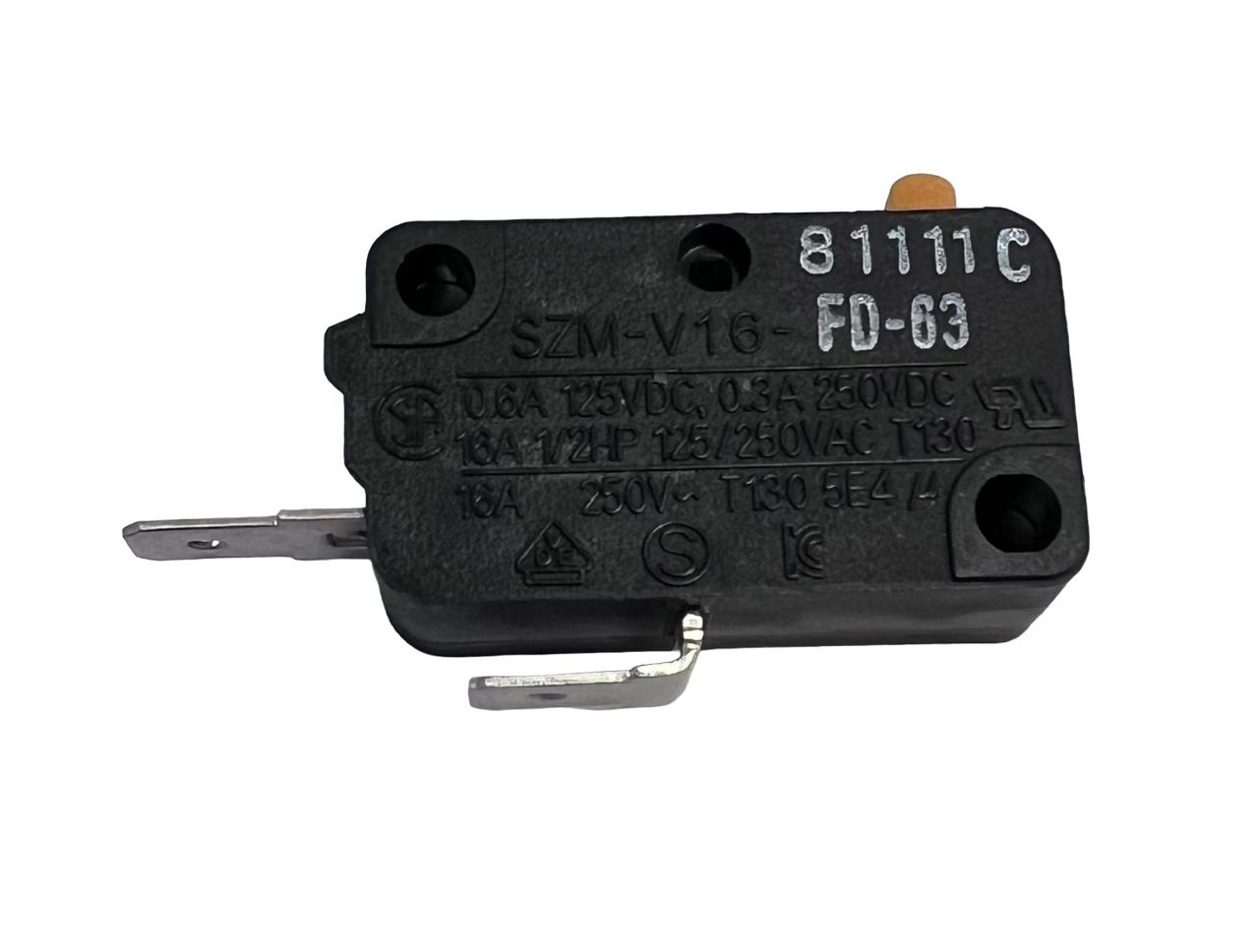 Микровыключатель для СВЧ Samsung, LG, Daewoo 2 контакта SZM-V16, FA-63,  FD-63 GSM-V0303A2