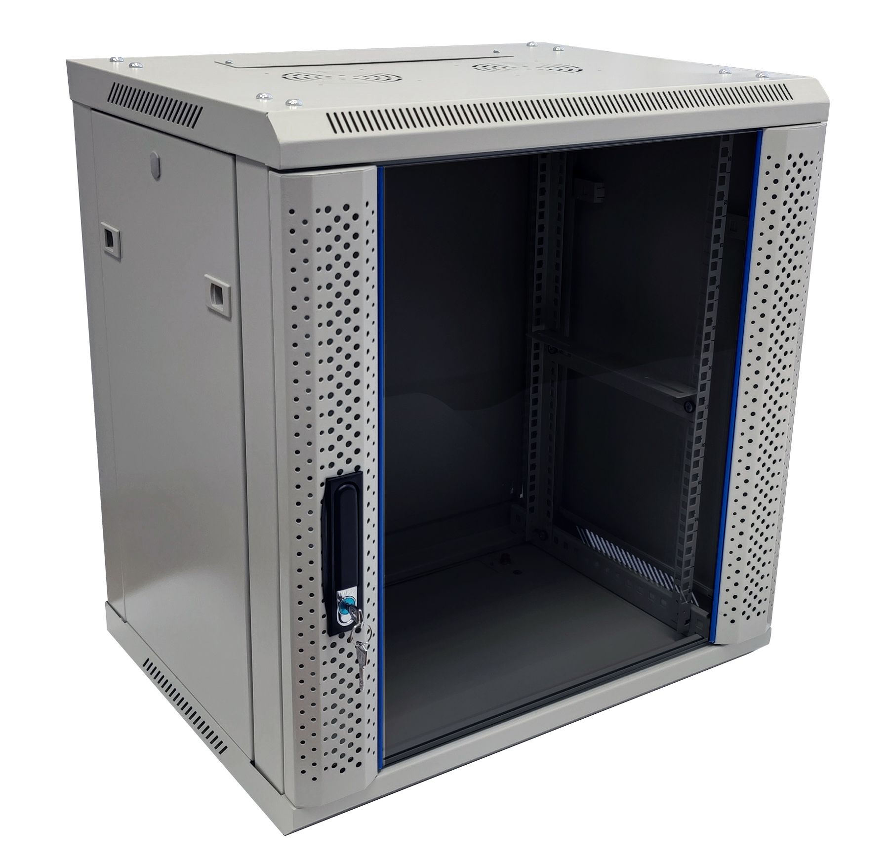 Телекоммуникационный шкаф настенный 19", 12U, 600x450, 5bites TC6403-12G, серый