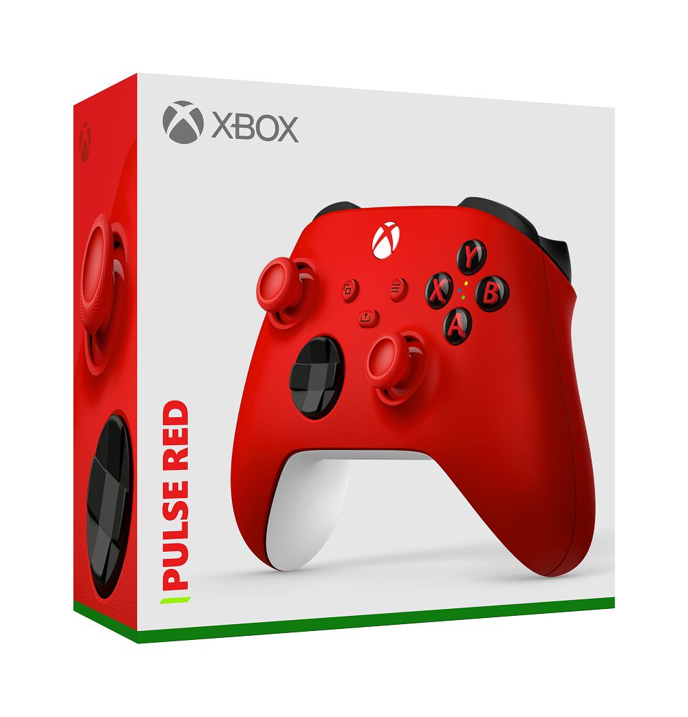 Microsoft Геймпад Геймпад беспроводной Xbox Series X/S Wireless Controller Pulse Red, Bluetooth, красный