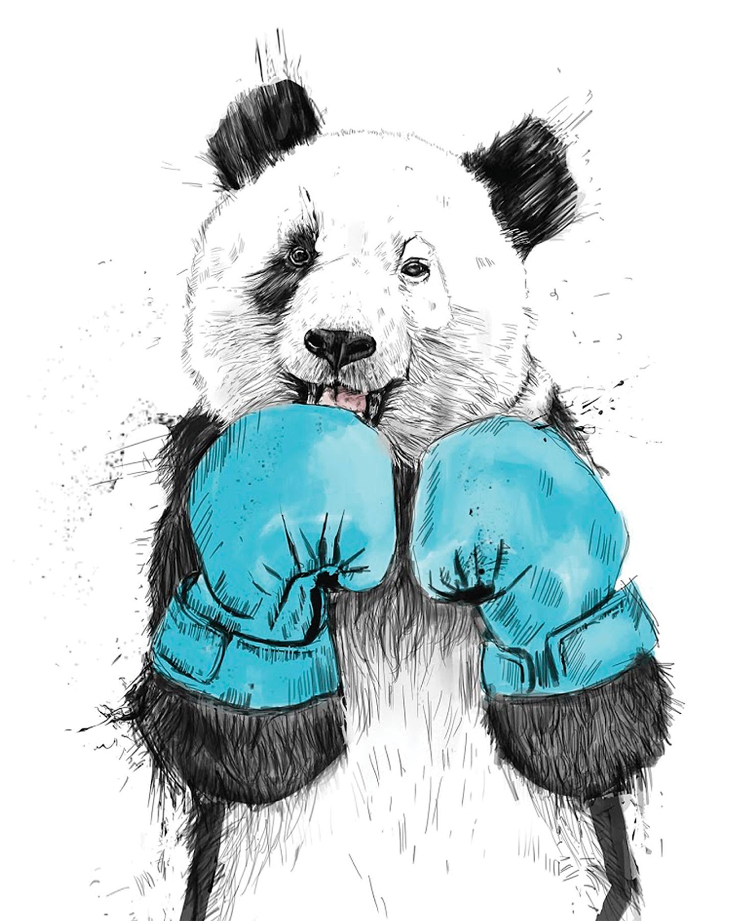 Панда боец арт