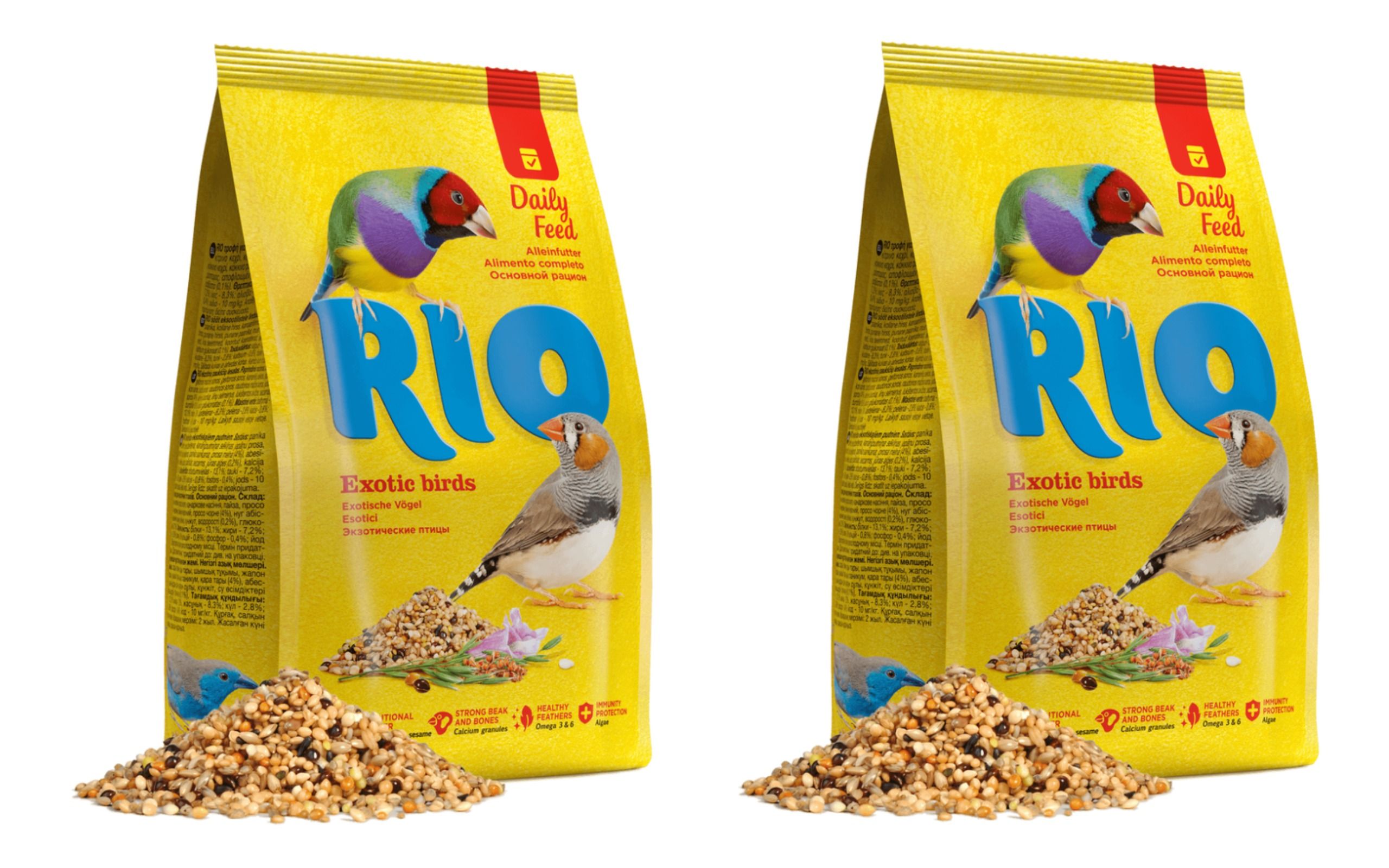 Корм для птиц. Rio корм для экзотических птиц 500г. Rio корм Daily Feed для экзотических птиц. Корм Рио для попугаев экзоты. Рио 500г д/экзот. Птиц (амадины ИТ.П.).