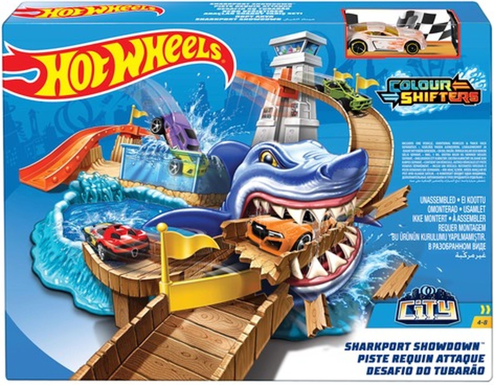 Игровой трек Mattel Hot Wheels City Атака акулы, BGK04