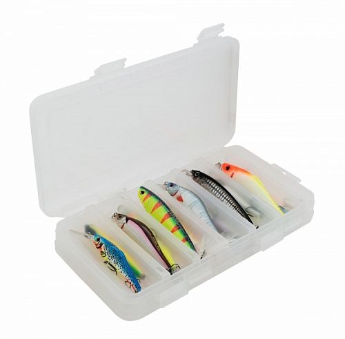 Коробочка 2-х сторонняя, рыболовная, для снастей, белая,230*125*35мм