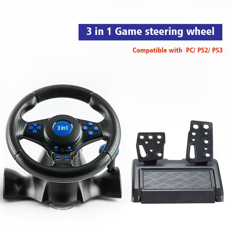 Vibration steering wheel. Рулевое колесо data Frog гоночное для ps3/ ПК.