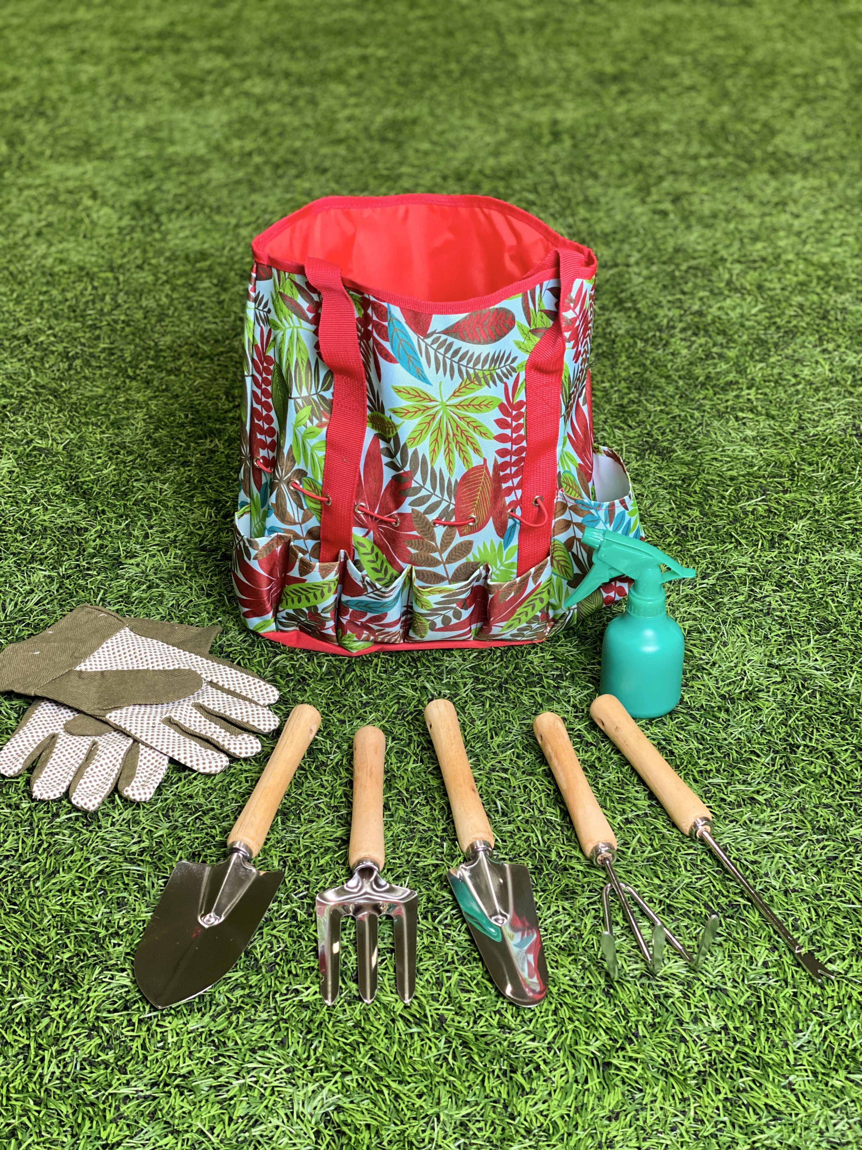 набор садово-огородного инструмента santool 5 предметов 090208-005. кукольная дачной мебели. дачный набор. инвентарь садовода. садово-огородный инвентарь.