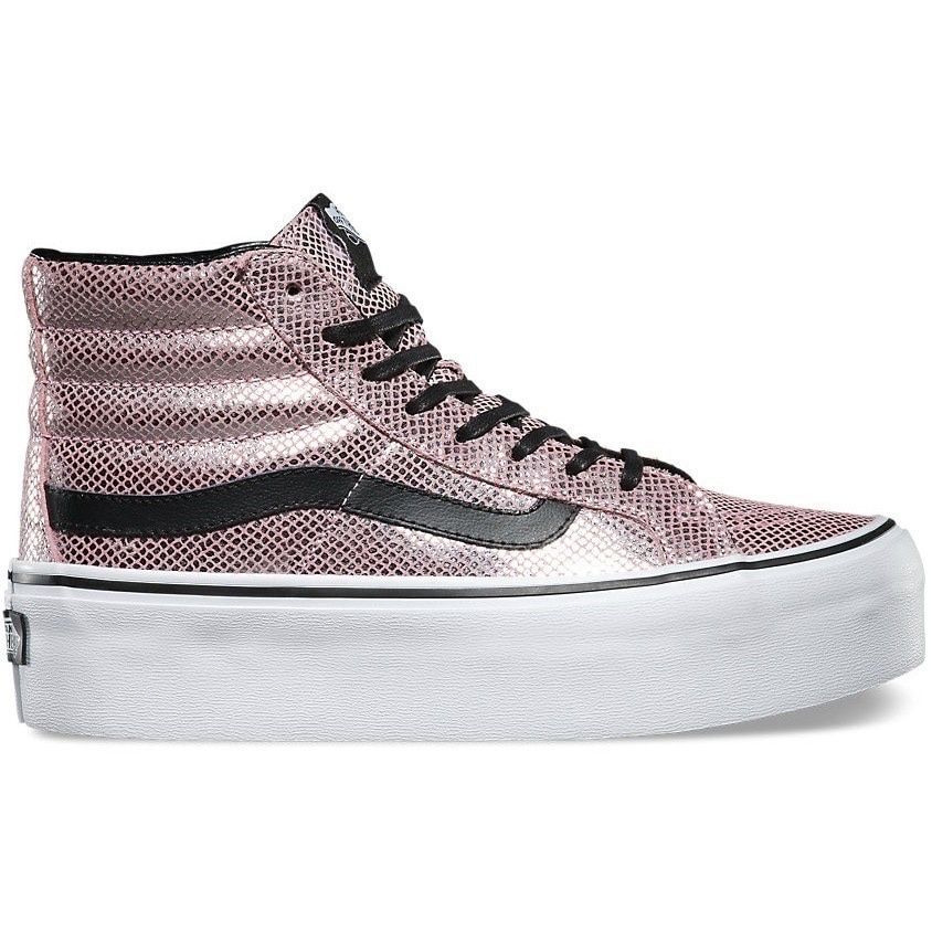 Vans sk8 hi platform hot sale pink