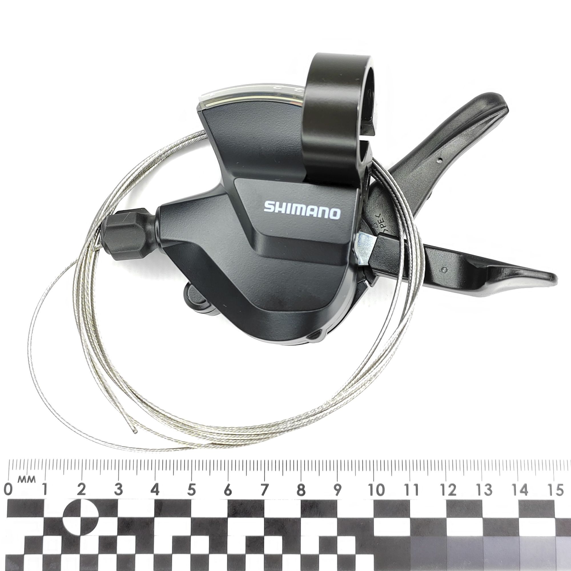 Shimano Шифтер (манетка) SL-M315, серия Altus, 3 скорости, под левую руку, трос 180 см — Товары для велоспорта