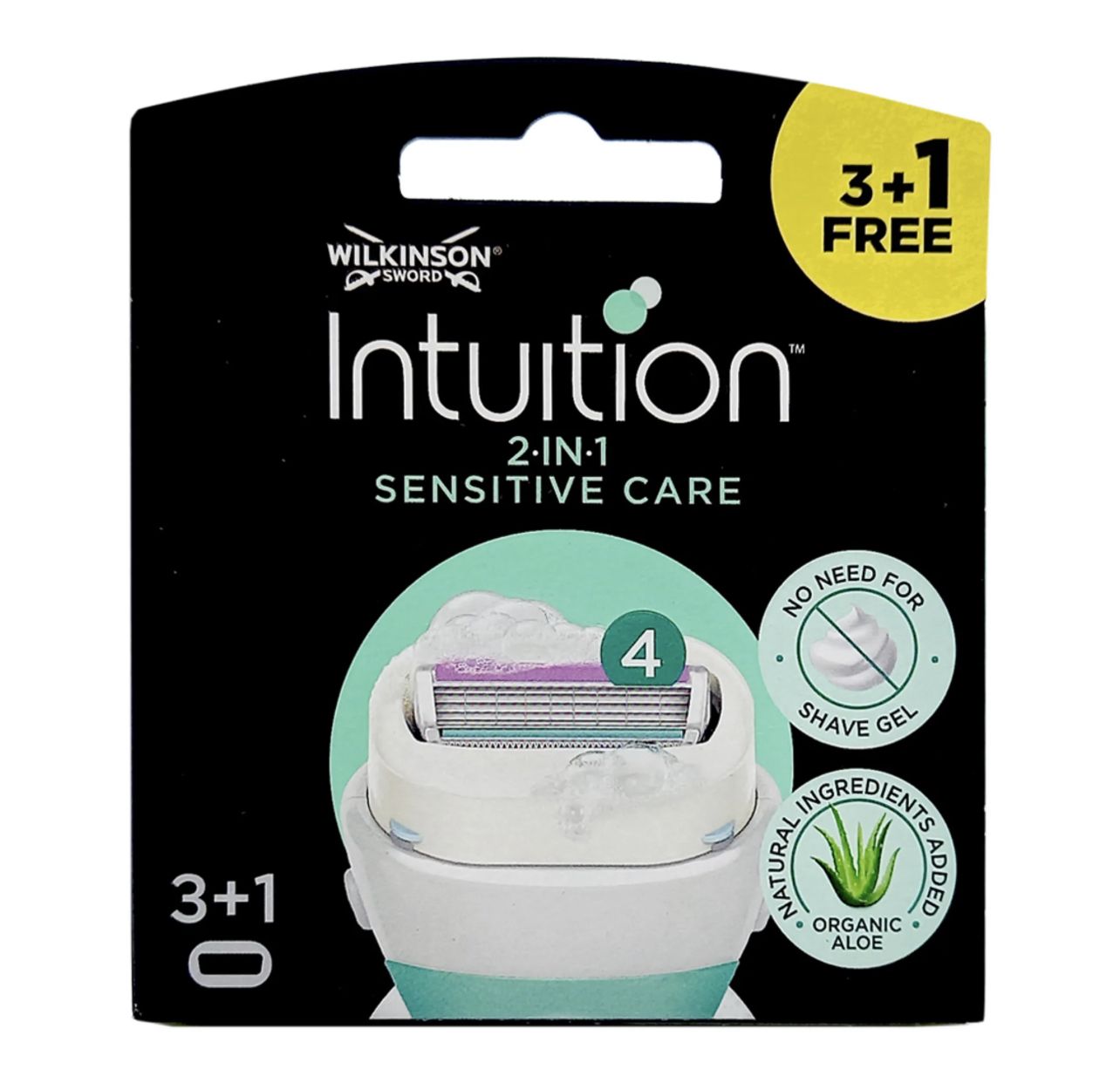 Wilkinson Sword Intuition Sensitive Сменные женские кассеты 4 шт.