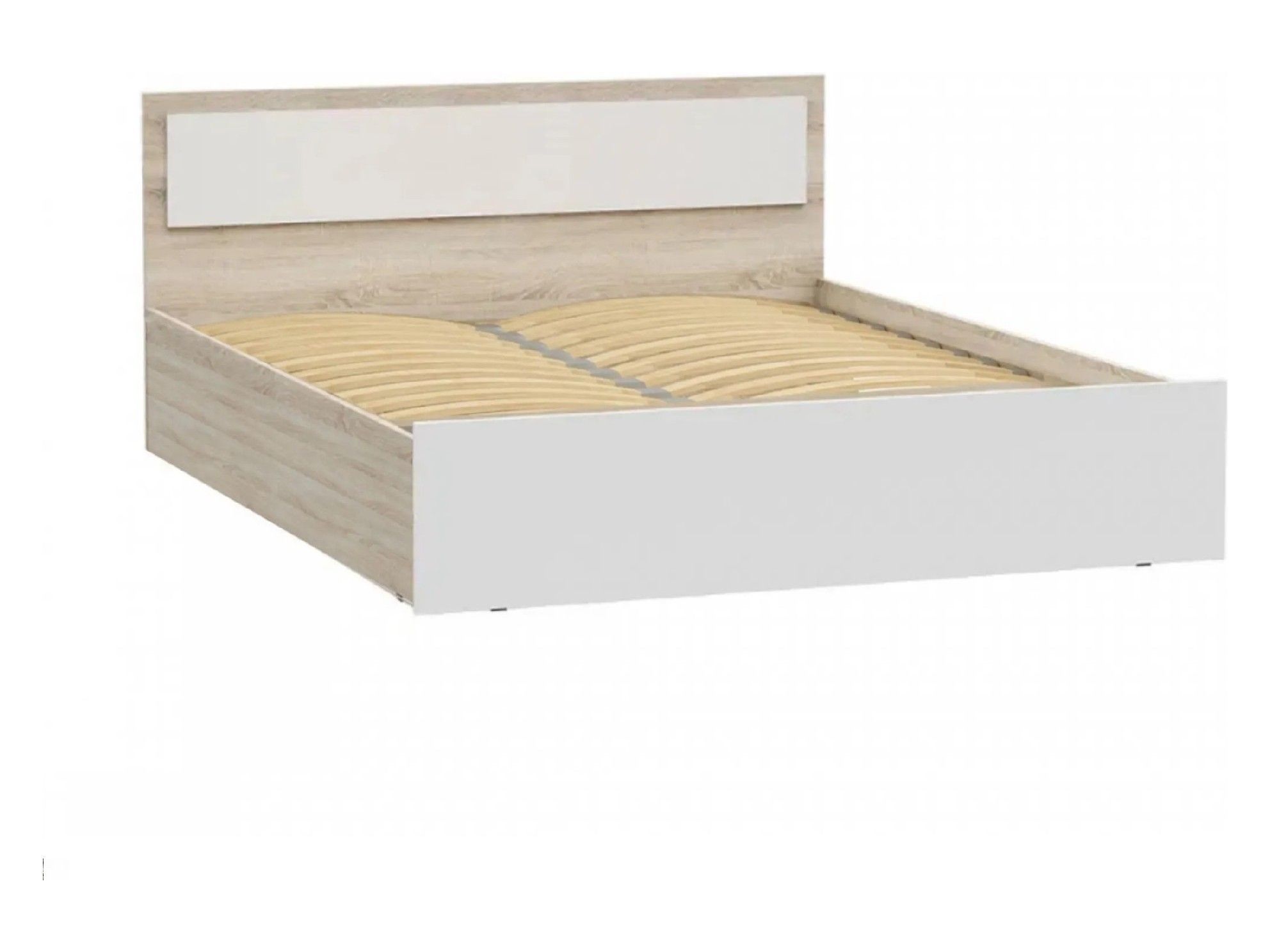 Кровать белый глянец 160х200 с подъемным механизмом