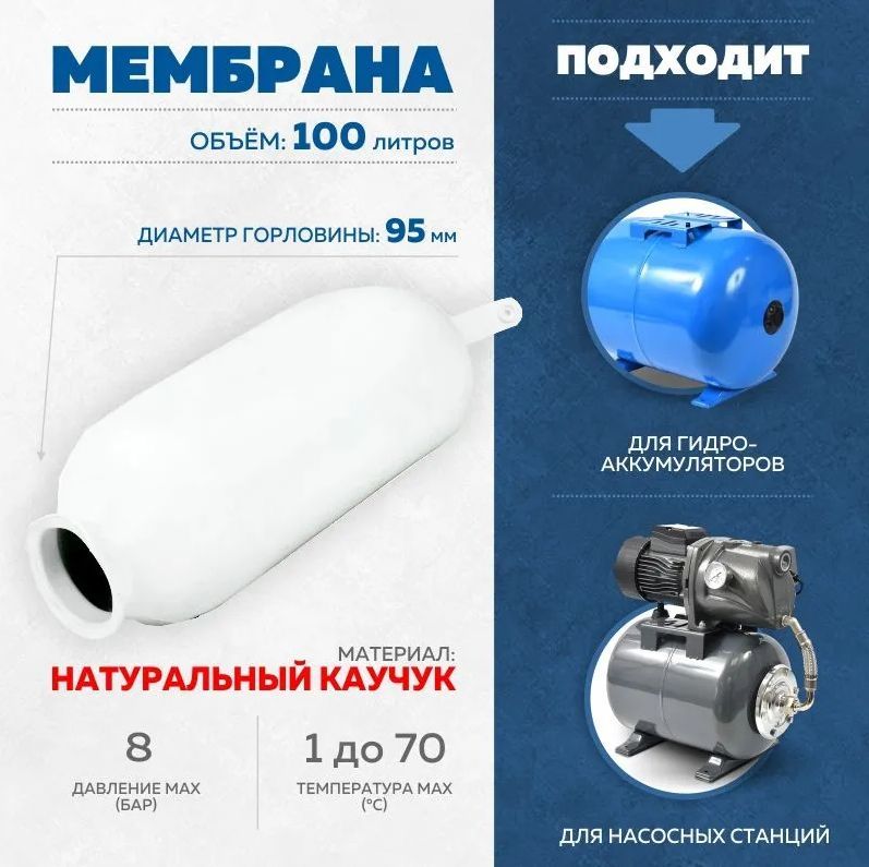 Мембрана Для Гидроаккумулятора 24 Литра Купить Пермь