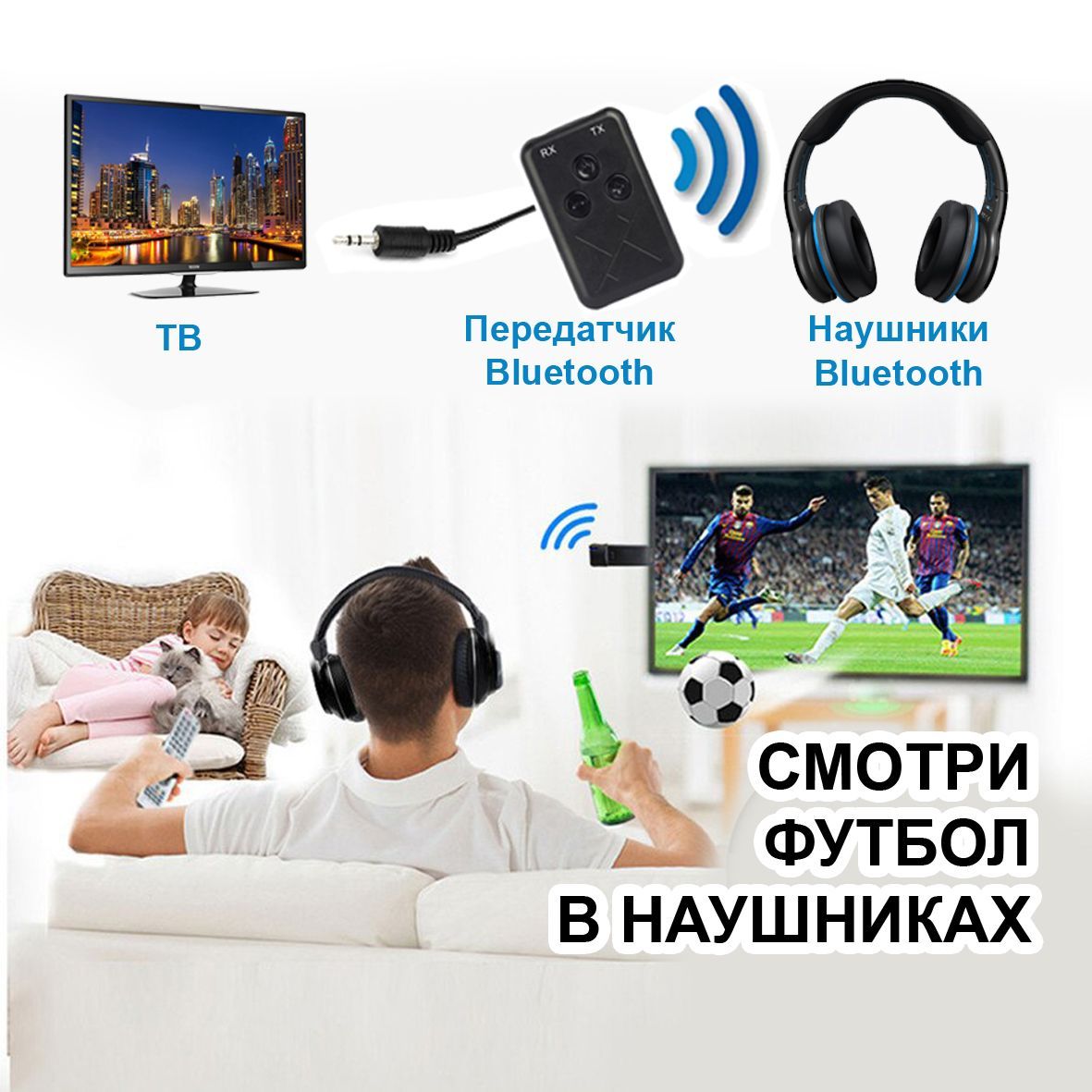 Bluetooth-адаптер MRM-POWER AUX 5.0/ Блютуз адаптер с  микрофоном/Беспроводной ресивер в авто Черный/ Блютуз ресивер AUX/ Bluetooth  AUX Адаптер/ Адаптер AUX-Bluetooth в машину/ Аудиоресивер автомобильный,  универсальный/ AUX аудио для телевизора ...