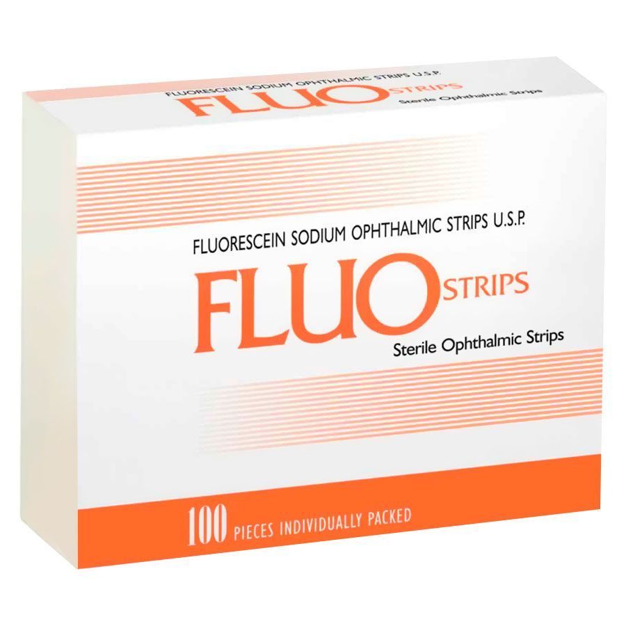 FluoStrips тест-полоски офтальмологические с флюоресцеином 100 шт
