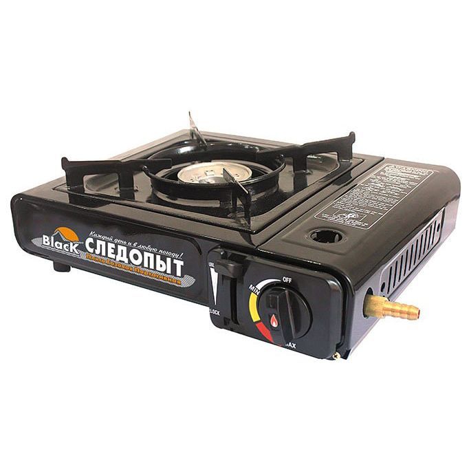 Плита настольная, газовая Black (с переходником)/6