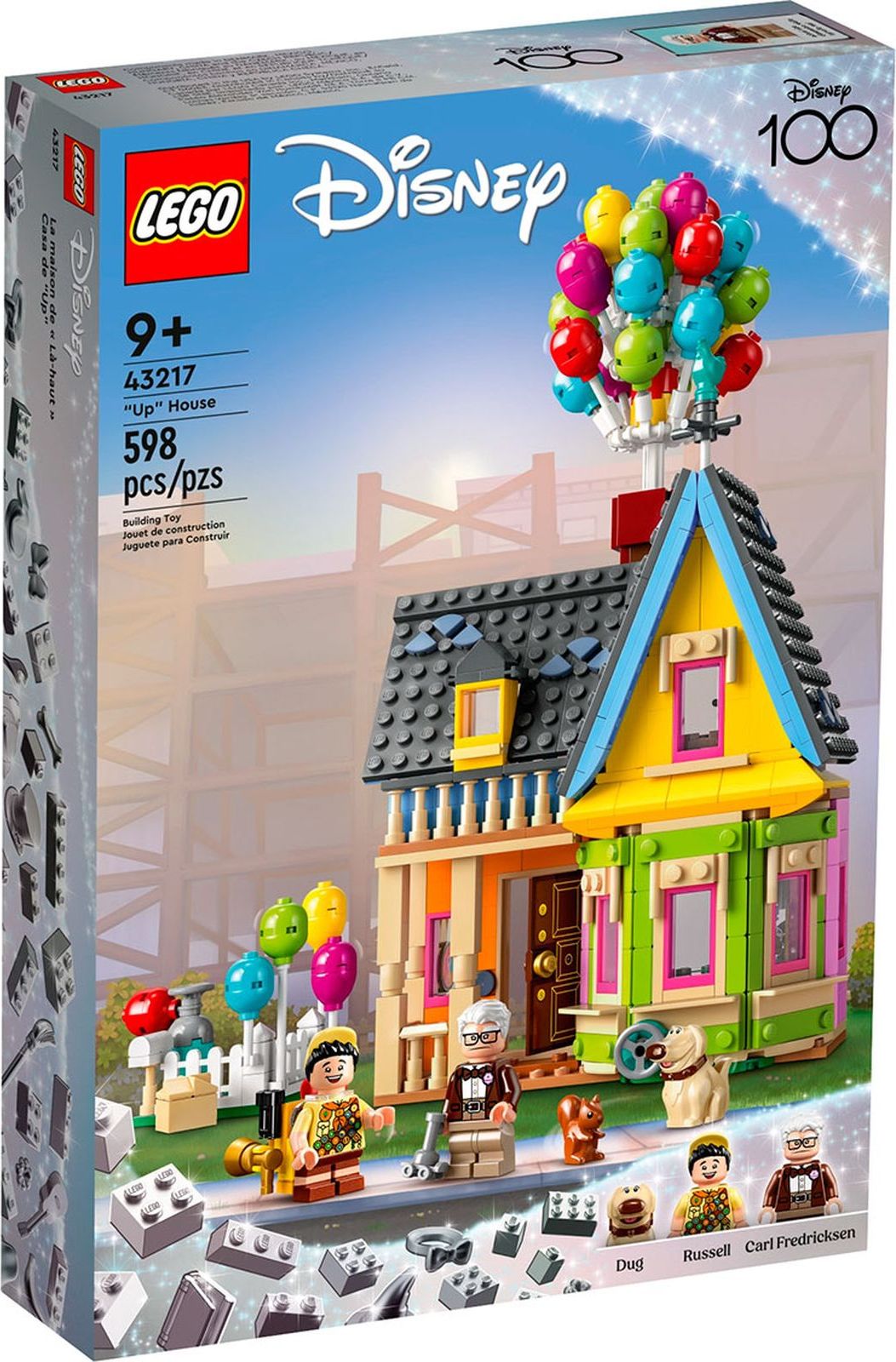 Конструктор LEGO Disney Classic 100 лет Дом из мультфильма Вверх, 598  деталей, возраст 9+, 43217