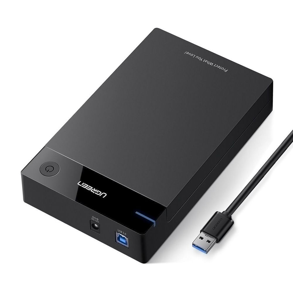 ВнешнийкорпусдляжесткогодискаUGREENUS222(50422)USB3.0to3.5/2.5SATAHardDriveBox