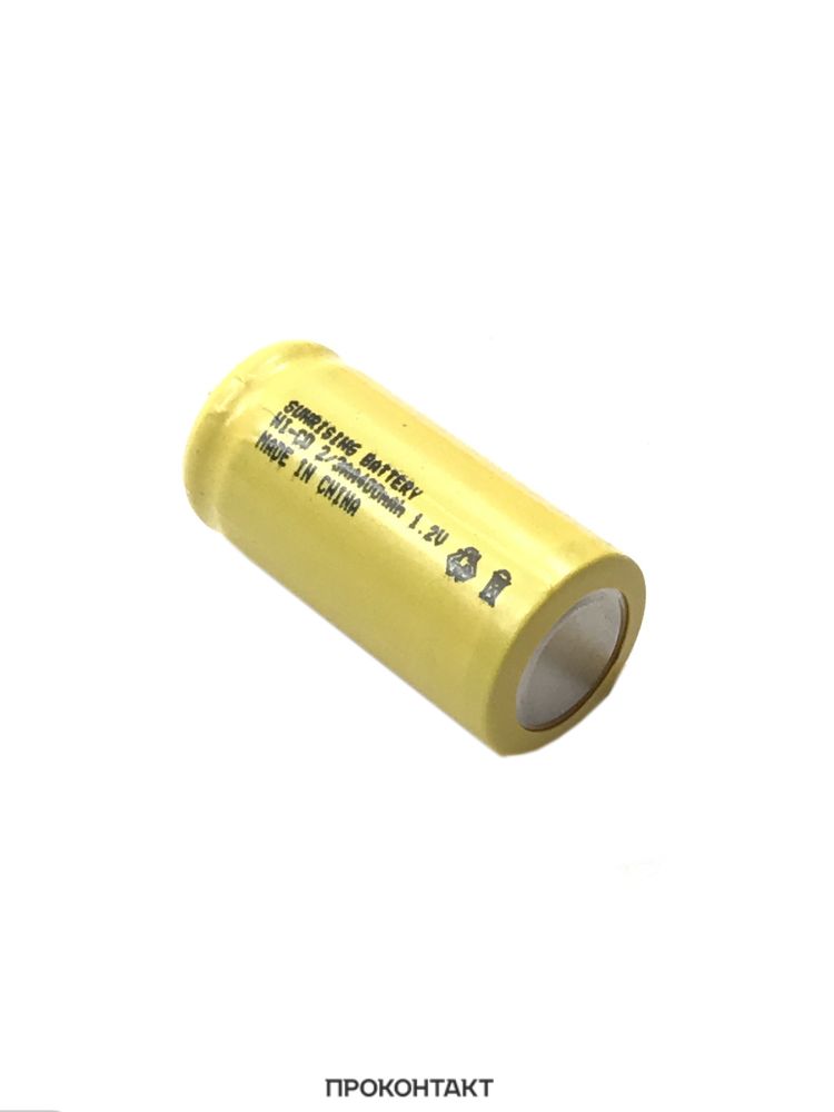 2штукиАккумуляторNi-CD2/3AA400mah1.2V(факт.400mah)