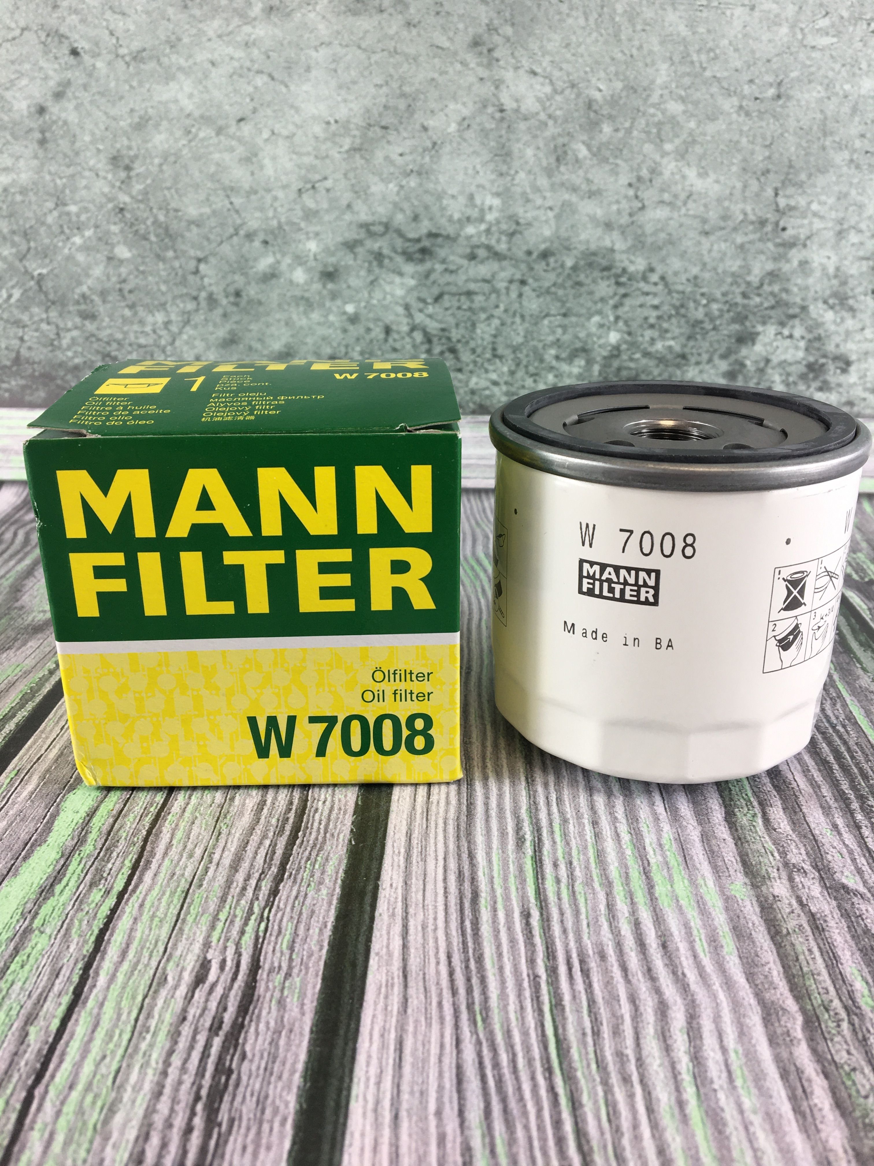 MANN FILTER Фильтр масляный арт. W7008, 1 шт.