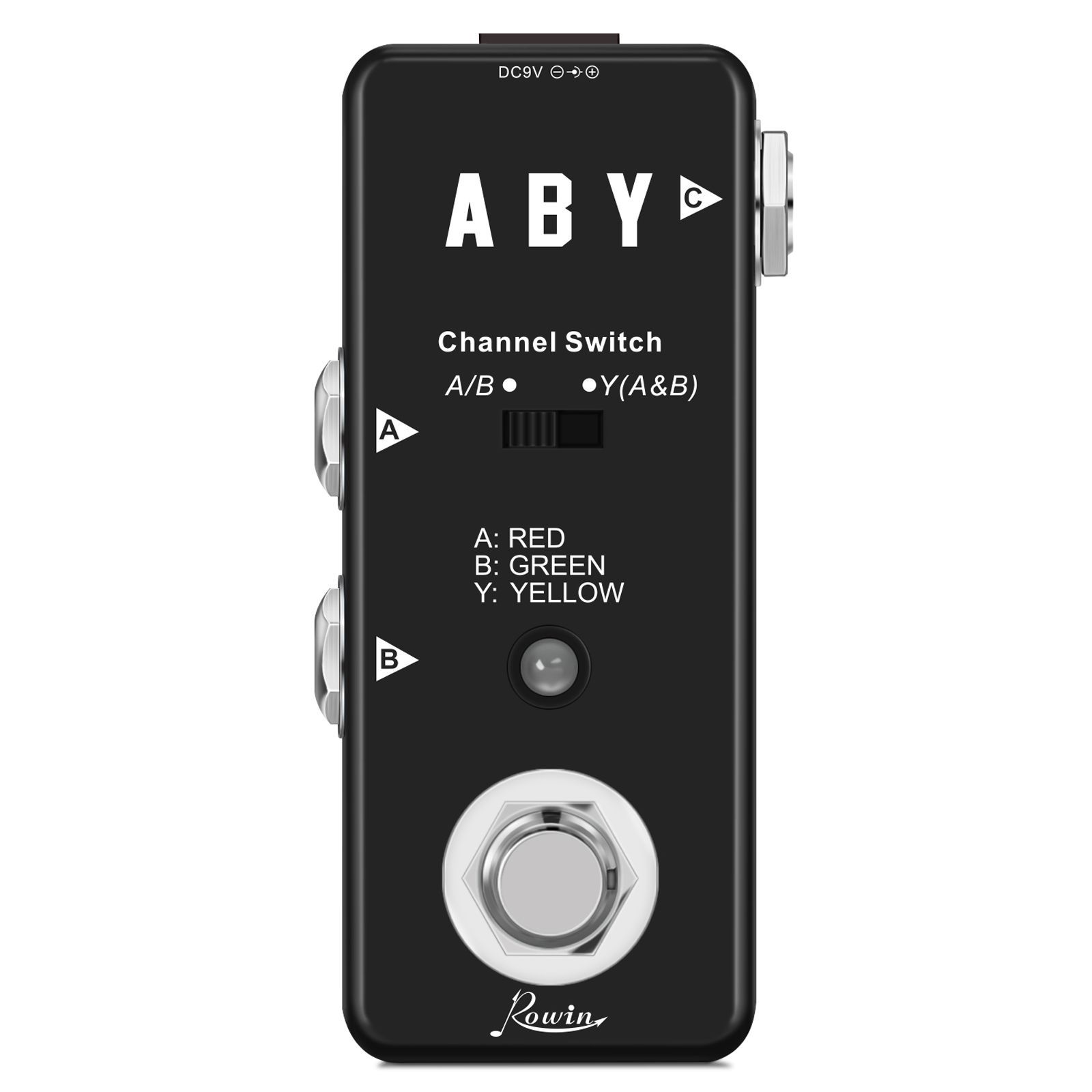 ROWINLEF-330ABYLINERКоммутаторBoxGuitarPedalABYLineSelectorAudioChannelSwithintegratedEffectPedalGuitarAccessories