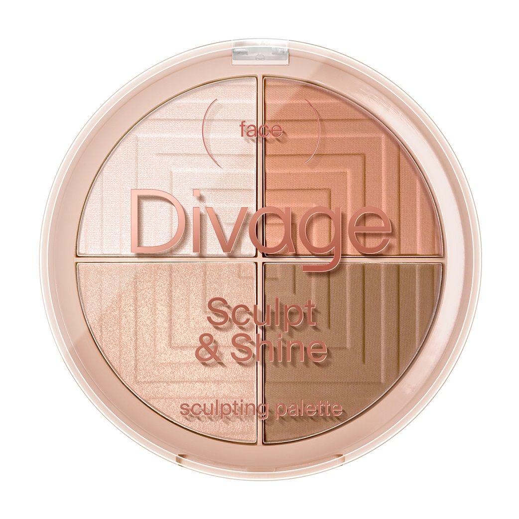 DIVAGE Палетка для лица скульптурирующая Sculpt & Shine, 30 г