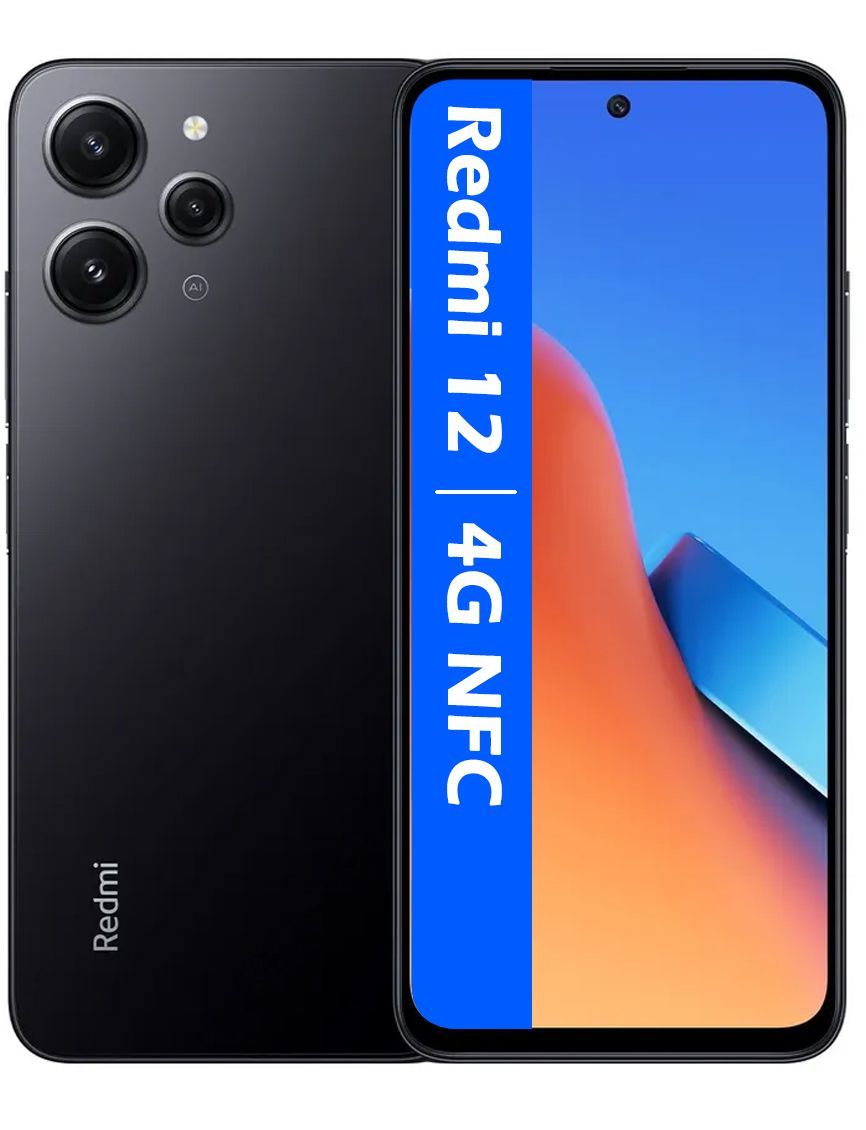 XiaomiСмартфонРОСТЕСТ(ЕВРОТЕСТ)Redmi124G4/128ГБ,черный