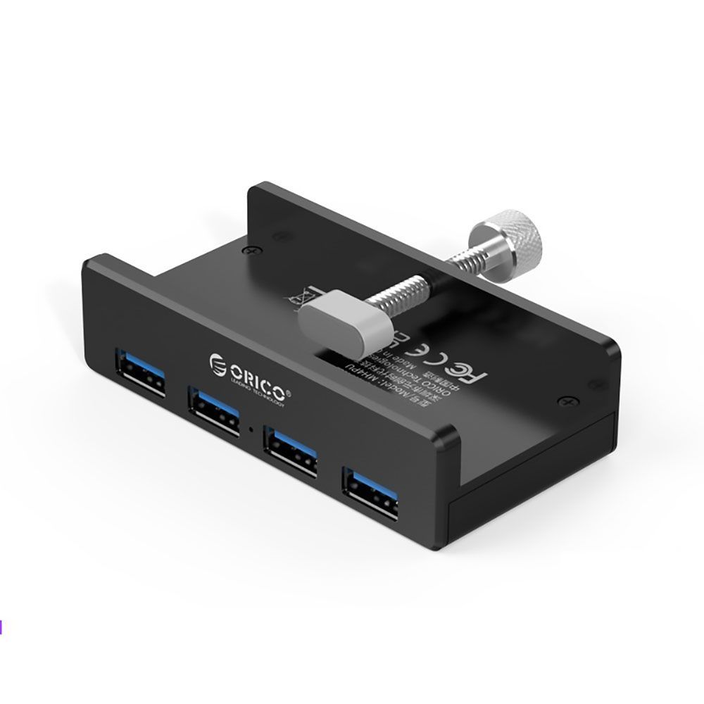 USB-хаб на 4 порта USB 3.0 с креплением, черный