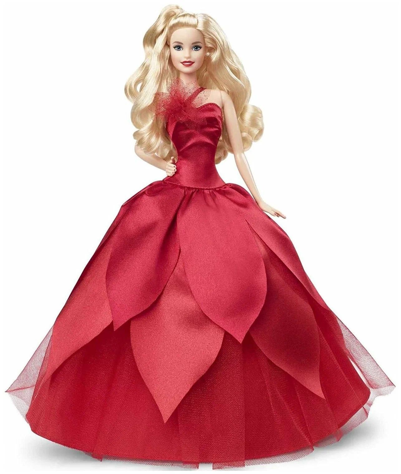 Кукла Барби Холидей HBY03 - Праздник 2022 блондинка (Barbie Holiday Doll  2022 with Wavy Blonde Hair)