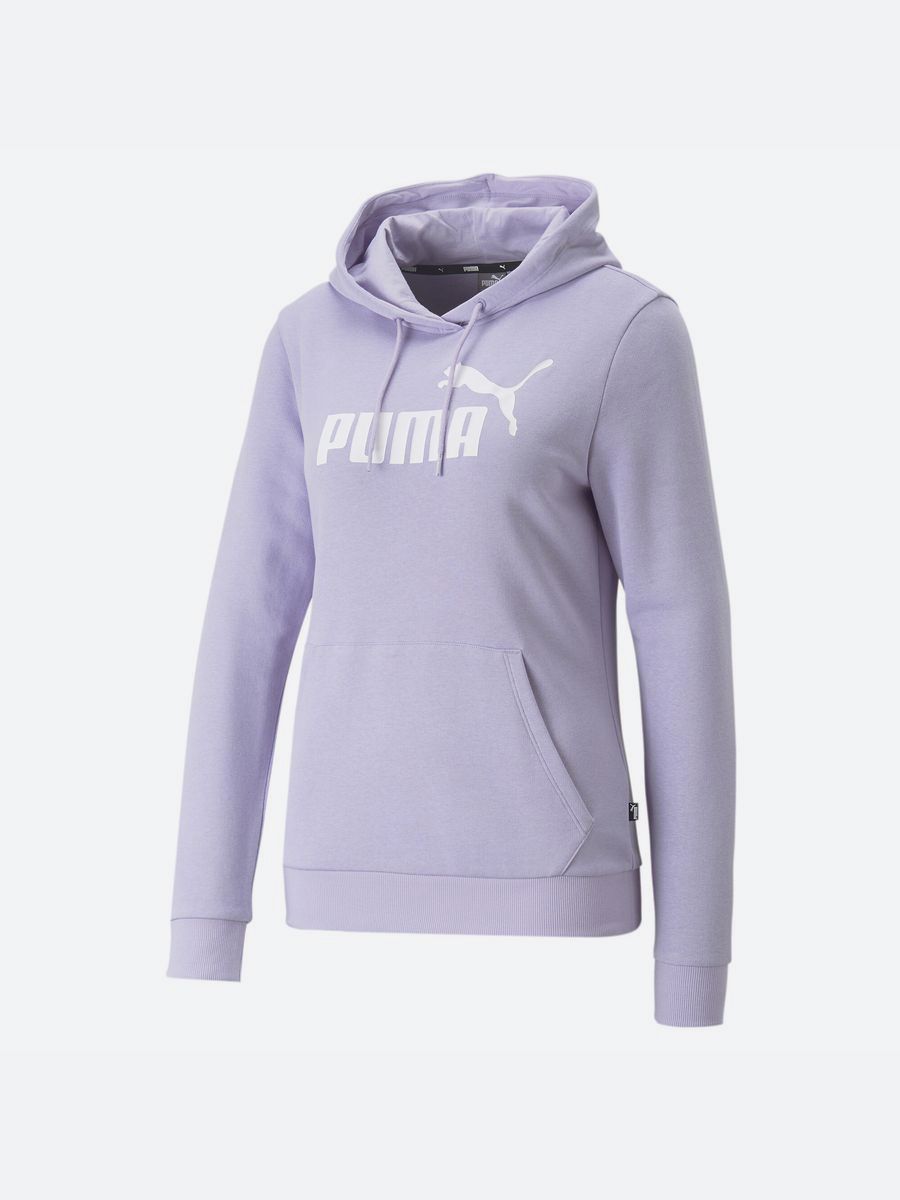 Puma ess logo on sale hoodie