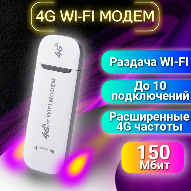 Модем4gwifiUSBМодемроутердлясимкарты4G3GбеспроводнойдлякомпьютерадляЛюбогоОператора