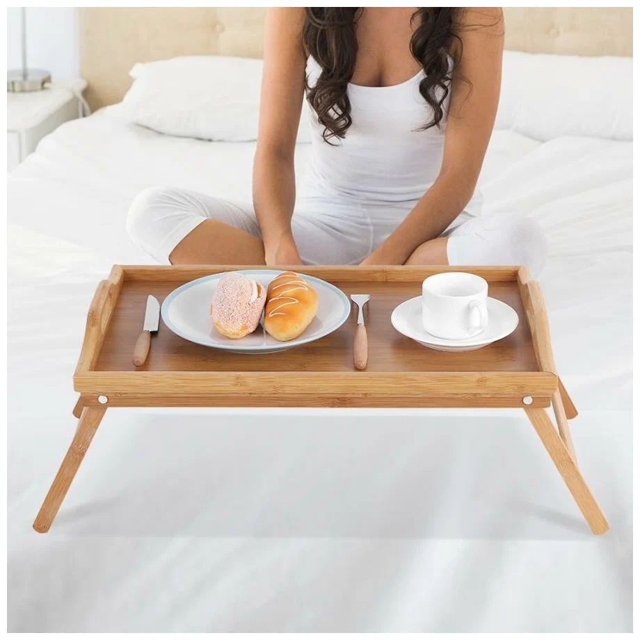 Столик для завтрака Bamboo Bed Tray 30 x 50 x 5 см