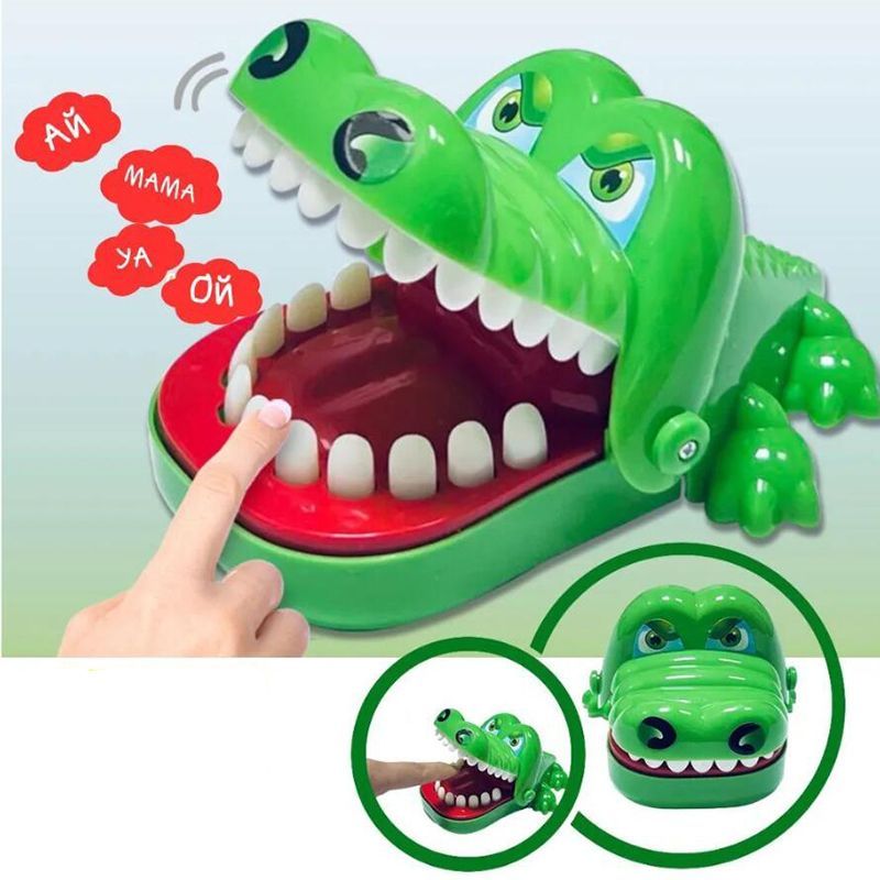 Крокодил нажимать на зубы