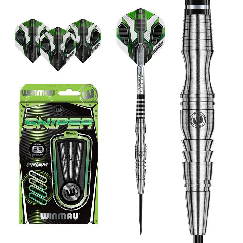 Дротики 23гр Winmau Sniper steeltip (профессиональный уровень, вольфрам 90%). Дротики для игры в Дартс.