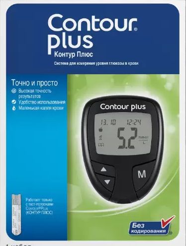 Глюкометр Контур Плюс (Contour Plus), 1 шт