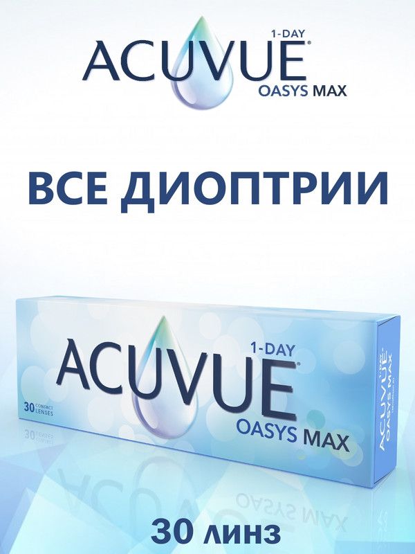 Линзы Oasys Max. Acuvue Oasys 1-Day. Акувью Оазис Макс. Линзы акувью Оазис Макс.