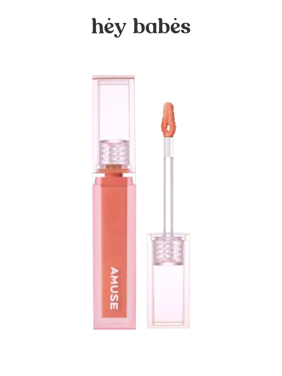 Глянцевый тинт для губ в абрикосовом оттенке AMUSE Dew Tint 05 Hipjiro