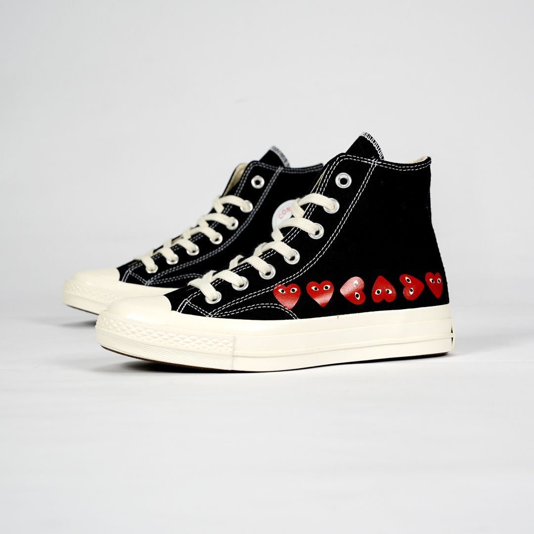 Converse cdg store femme or