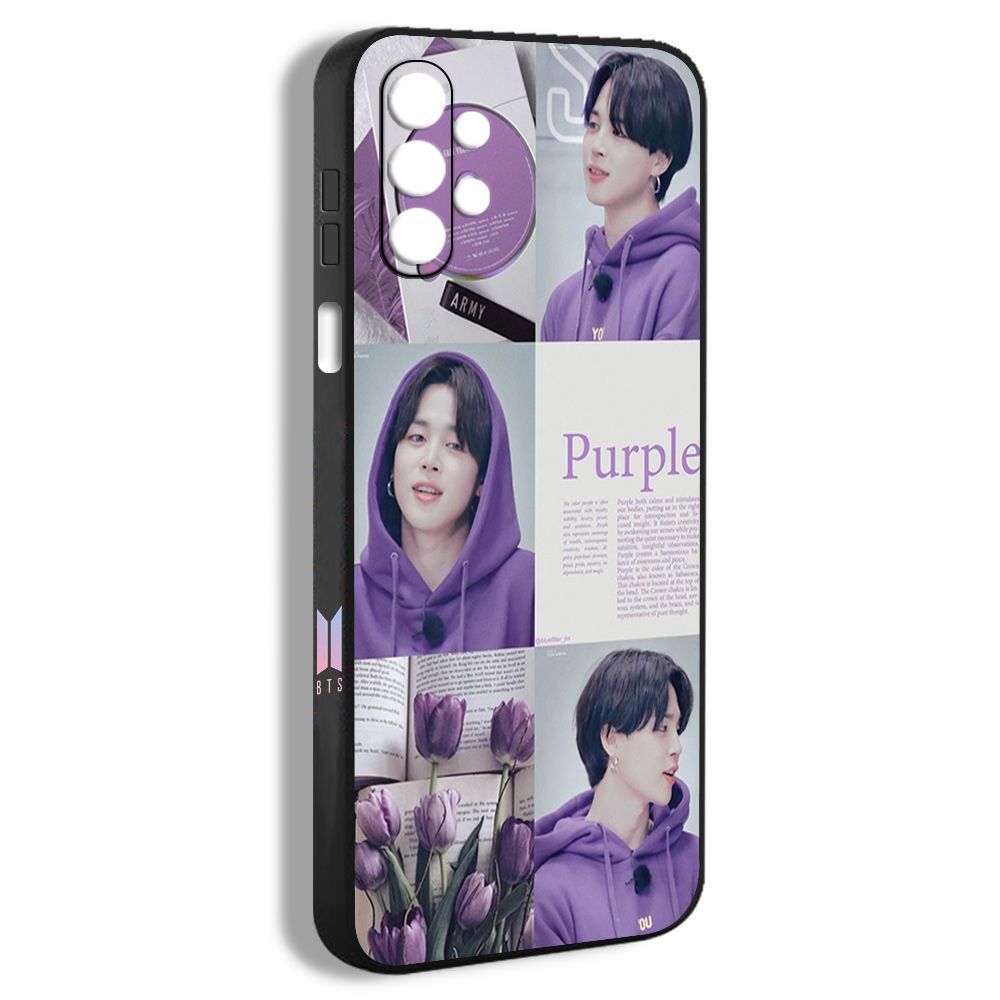 чехол для смартфона Подходит для Samsung Galaxy A13 4G Jimin Чимин BTS  музыка поп милый мальчик рисунок фиолетового цветка IAA22 - купить с  доставкой по выгодным ценам в интернет-магазине OZON (1178176873)