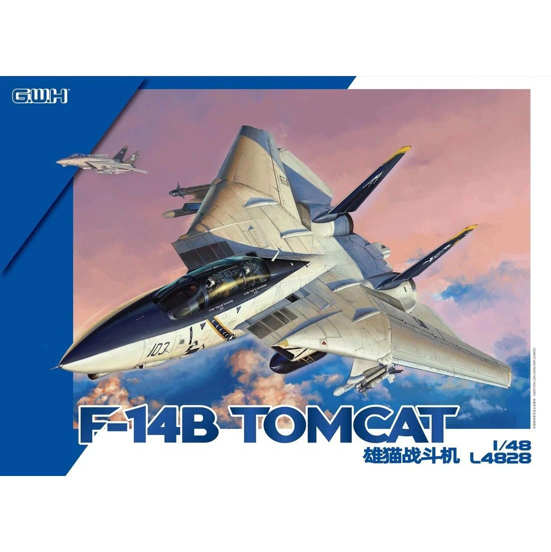 Сборная модель Great Wall Hobby 1/48 Истребитель F-14B Tomcat L4828